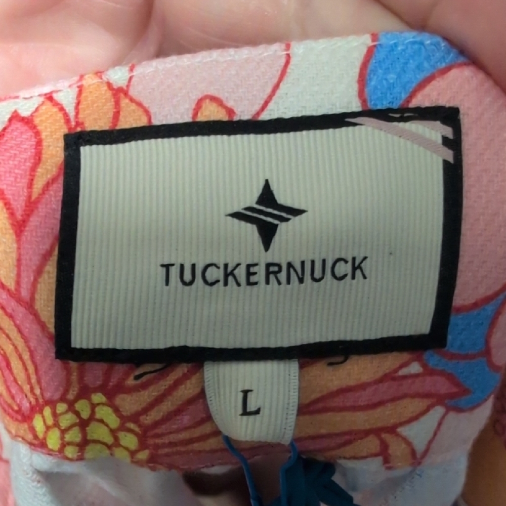 Tuckernuck Pink and Blue Floral Blouse - Picture 3 of 3